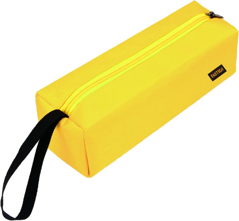 FSATECH 1-Pack Zipper Utility Tool Bag, Small Zipper Bags/Multi-purpose Tool Pouch Tote Bags Storage Organizer for Screwdrivers, Pliers, Nut Drivers Gifts to Men/Women. (Yellow) - Image 1